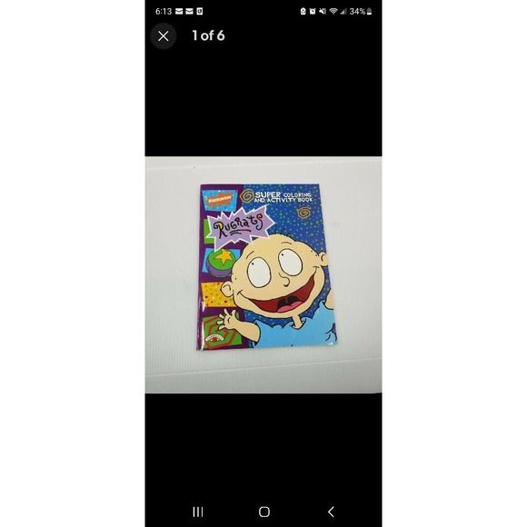 2 Vintage The Rugrats Paint With Water Activity Color and Activity Books 1997 - Picture 9 of 15